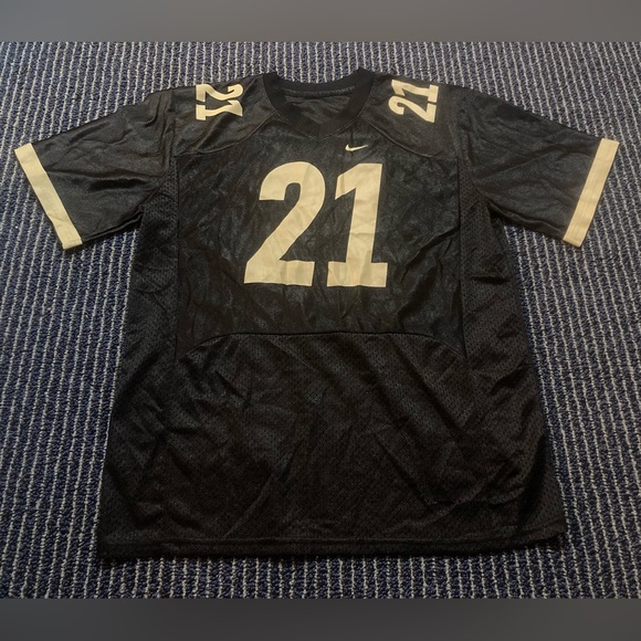 Purdue Boilermakers Youth Kids black Gold lettering #21 Football Jersey XL - Picture 1 of 3